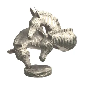 Hi poly sculpture of a zebra